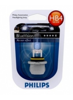 Галогеновая лампа HB4 Philips Blue Vision 9006BV+B1