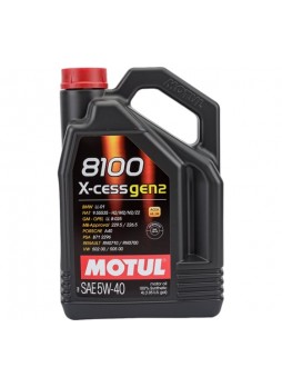 Оптом 100% cинтетическое масло MOTUL 8100 X-cess GEN2 5W40 4л 111858