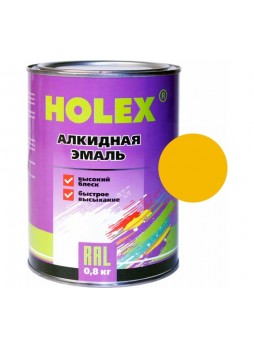 Оптом Алкидная автоэмаль HOLEX 1035 желтая, 0.8 кг HAS-58987