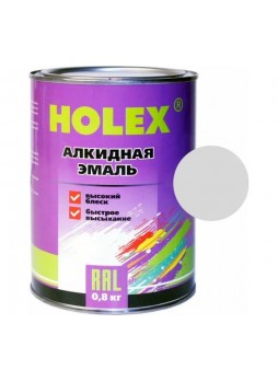 Оптом Алкидная автоэмаль Holex 7035 RAL серый графит, 0.8 кг HAS-59274