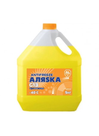 Оптом Антифриз АЛЯSКА LongLife желтый 5 кг 5017