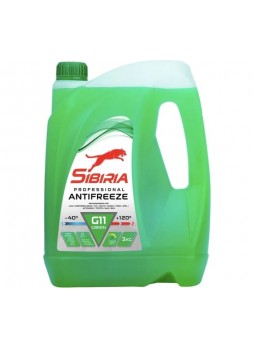 Оптом Антифриз Sibiria antifreeze g11 (-40) зеленый 3 кг, гибридный, силикатный 800257