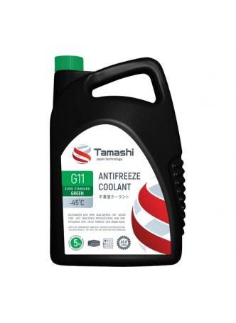 Оптом Антифриз Tamashi G11 EURO STANDARD GREEN, 5кг, зеленый, готовый, до -45C AFTG5