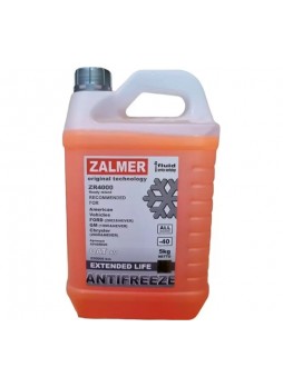 Оптом Антифриз ZALMER Antifreeze ZR4000 AV OAT оранжевый, для американских автомобилей, 5 кг AV40R005