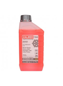 Оптом Антифриз ZALMER Antifreeze ZR4000 CH OAT красный, для китайских автомобилей, -40С, 1 кг CH40R001