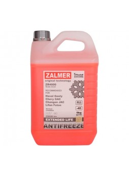 Оптом Антифриз ZALMER Antifreeze ZR4000 CH OAT красный, для китайских автомобилей, -40С, 5 кг CH40R005