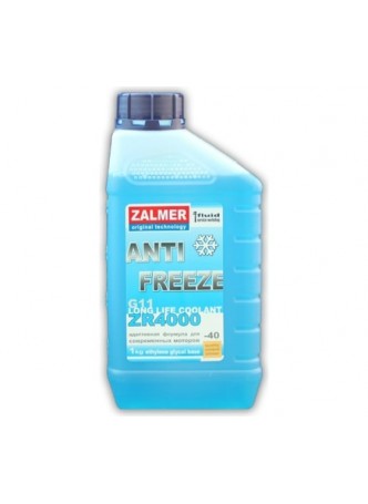 Оптом Антифриз ZALMER Antifreeze ZR4000 LLC G11 синий -40С 1кг ZR40L001