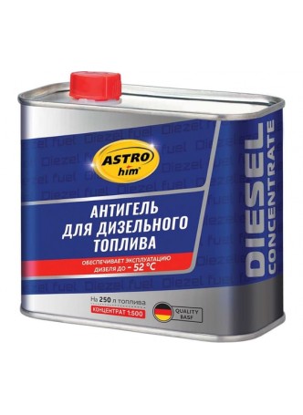 Оптом Антигель Astrohim депрессорно-диспергирующая присадка для дизельного топлива на 250 л, жестяная канистра 500 мл арт. AC122