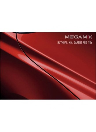 Оптом Базовая эмаль MegaMix Hyundai / Kia Garnet Red TDY, 850 мл, базисная автомобильная эмаль под лак, металлик 2000000017709