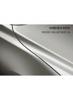 Оптом Базовая эмаль MegaMix Mercedes-Benz Brilliant Silver 744, 850 мл, базисная автомобильная эмаль под лак, металлик 2000000028071