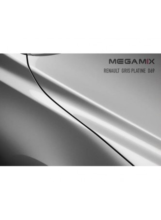 Оптом Базовая эмаль MegaMix Renault Gris Platine D69, 850 мл, базисная автомобильная эмаль под лак, металлик 2000000025209