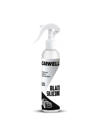 Оптом Чернение резины Carwell силиконовое BLACK SILICON 0,25 л С-185