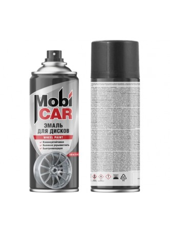 Оптом Эмаль для дисков Mobicar 520 мл, чёрный 0511-00 MC