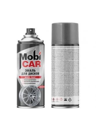 Оптом Эмаль для дисков Mobicar 520 мл, серый 0511-02 MC