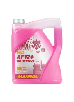 Оптом Готовый раствор охлаждающей жидкости MANNOL ANTIFREEZE LONGLIFE AF12+ антифриз красный, 5 л 2039