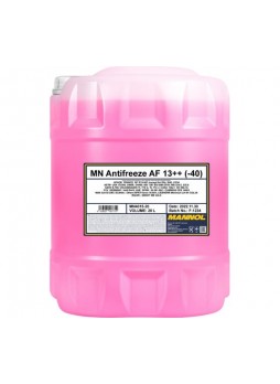 Оптом Готовый раствор охлаждающей жидкости MANNOL ANTIFREEZE AF13++ 20 л, антифриз, красный 401520