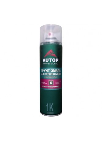 Оптом Грунт-эмаль для пластика AUTOP Professional №5, графит, аэрозоль 650 мл ATP-A07273