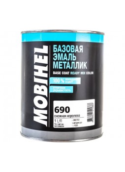 Оптом Краска Mobihel 690 Снежная Королева металлик, банка, 1 л 41982702