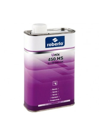 Оптом Лак ROBERLO 2K UNIX 450HS акрилово-полиуретановый быстросохнущий, повышенной прочности, 2:1, 1 л 67948
