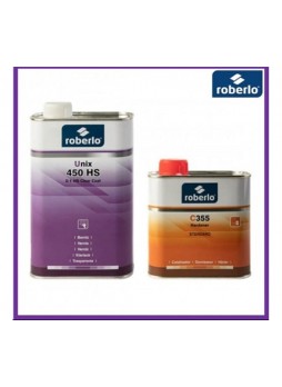 Оптом Лак ROBERLO 2K UNIX 450HS акрилово-полиуретановый быстросохнущий, повышенной прочности, 2:1, 1 л 67948