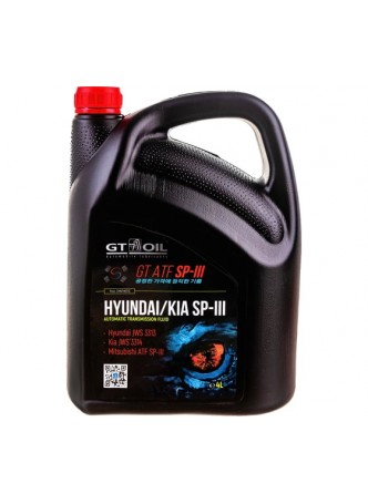 Оптом Масло GT OIL GT ATF SP-III, 4 л 8809059409800