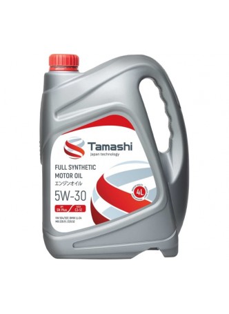 Оптом Масло моторное синтетическое Tamashi 4л 5W-30 API SN Plus, ACEA C3-12 (MB 229.51/229.52, BMW LL-04, VW 504.00/507.00) 5W30T024