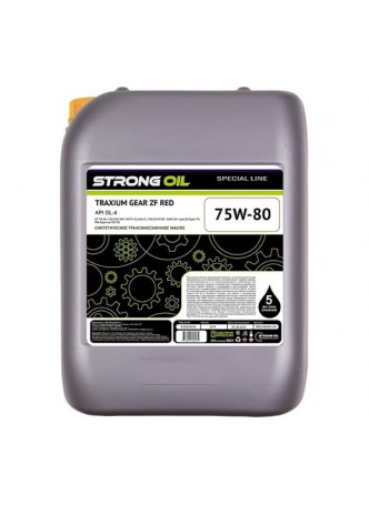 Оптом Масло STRONG OIL TRAXIUM GEAR ZF RED 75W-80 синтетическое, канистра 20 л GL-4 0105605761-SO