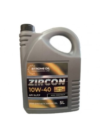 Оптом Масло STRONG OIL ZIRCON ENGINE 10W-40 п/синтетика, канистра 5л, API SL/CF A3/B3 A3/B4 0301474830-SO