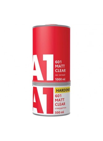 Оптом Матовый лак A1 MATT CLEAR для авто, в комплекте с отвердителем 1 л + 0.5 л S1-601CM-1500