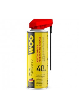Оптом Многоцелевая универсальная проникающая смазка WOG WG-40 (WD40) с профессиональным распылителем 2 в 1, 335 WGC0301