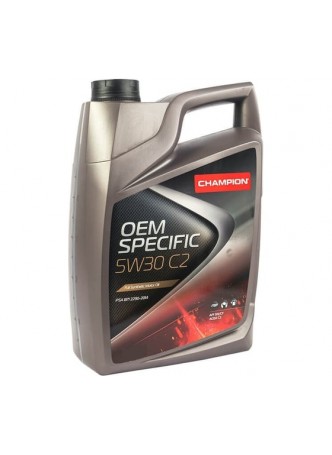 Оптом Моторное масло CHAMPION OEM SPECIFIC С2 5W30, синтетическое, SN/CF, C2-16, 4 л 8209710