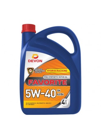 Оптом Моторное масло Devon Favorite SAE 5W-40 SN A3/B4, канистра 4л 338663841