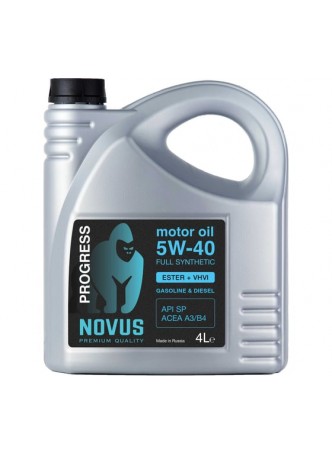 Оптом Моторное масло Новус NOVUS PROGRESS 5W-40 (ESTER+AN+VHVI) ACEA A3/B4, 4 л PRO202204