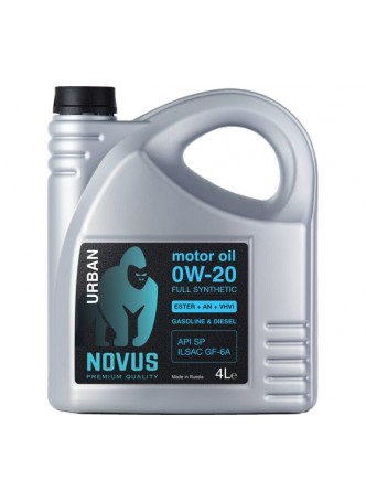 Оптом Моторное масло Новус NOVUS URBAN 0W-20 (ESTER+AN+VHVI) API SP, ILSAC GF 6A, URB202304