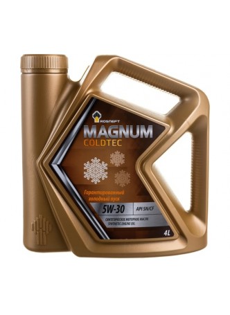 Оптом Моторное масло РОСНЕФТЬ Magnum Coldtec 5W-30 SN-CF синт. кан. 4 л 40813242