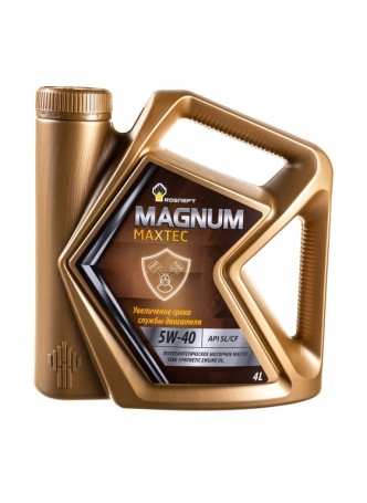 Оптом Моторное масло РОСНЕФТЬ Magnum Maxtec 5W-40 SL-CF п-синт. кан. 4 л 40814642