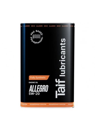 Оптом Моторное масло синтетическое TAIF ALLEGRO, 5W-20, 4 л 211006