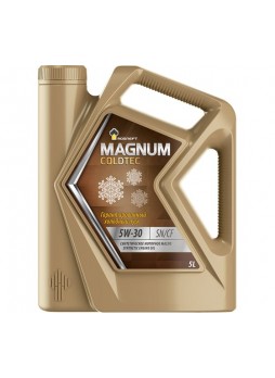 Оптом Моторное синтетическое масло Роснефть Magnum Coldtec 5W-30, канистра 5 л 40813250