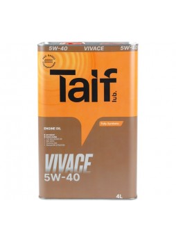 Оптом Моторное синтетическое масло TAIF VIVACE, 5W-40, 4 л 211026