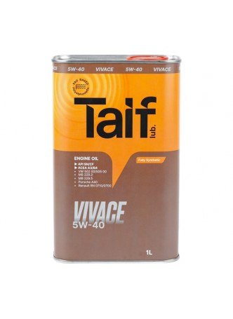 Оптом Моторное синтетическое масло TAIF VIVACE, 5W-40, 1 л 211025