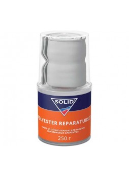 Оптом Набор для ремонта пластика + стекломат SOLID POLYESTER REPARATURSET - (250 гр) 0,25 м² 364.0250