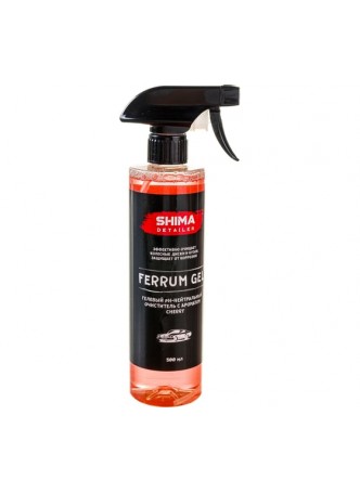 Оптом Очиститель дисков и кузова с индикатором SHIMA DETAILER FERRUM GEL cherry, pH-нейтральный, 500 мл 4634444150937 CHERRY