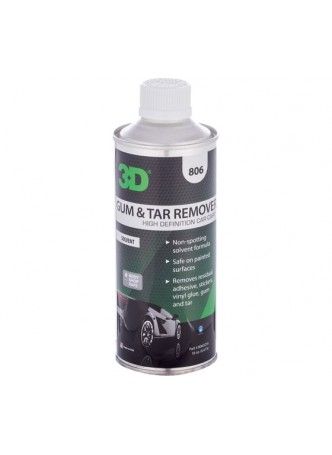 Оптом Очиститель ЛКП 3D Gum & Tar Remover 806OZ16 от битума и смолы, 0.47 л 020592