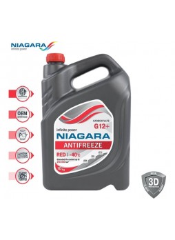 Оптом Охлаждающая жидкость NIAGARA Антифриз Ниагара G12+ карбоксилатный красный 10 кг 001001001012
