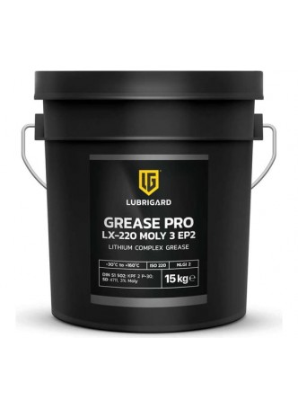 Оптом Пластичная смазка Lubrigard GREASE PRO LX-220 MOLY 3 EP2 LGPGLX220M3EP2TPK15
