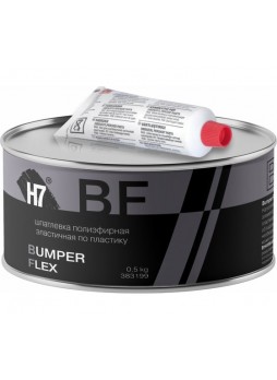 Оптом Полиэфирная эластичная шпатлевка по пластику H7 Bumper Flex 0,5кг 383199