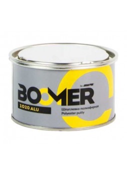 Оптом Полиэфирная наполняющая шпатлевка BOOMER с алюминиевым пигментом alu (1,0+0,02 кг) 1020/1
