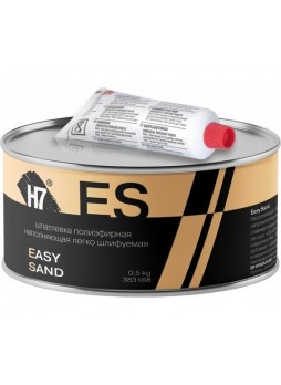 Оптом Полиэфирная наполняющая шпатлевка H7 Easy Sand легко шлифуемая 0,5кг 383168