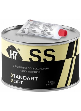 Оптом Полиэфирная наполняющая шпатлевка H7 Standard Soft 1кг 383229
