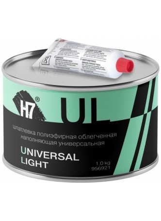 Оптом Полиэфирная облегченная наполняющая универсальная шпатлевка H7 Universal Light 1л 956921